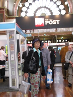 At the World Stamp Exhibition