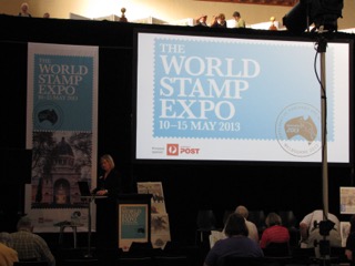 At the World Stamp Exhibition